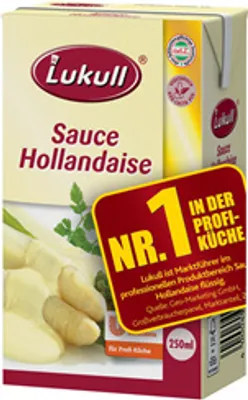 Produktbild von Lukull Sauce Hollandaise 52 % Fett - 12 x 250 ml