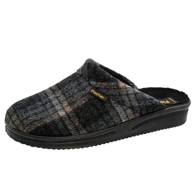 Produktbild von Fischer Markenschuhe Andy Herrenschuhe Hausschuhe Pantolette Schwarz Freizeit