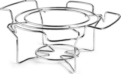 Imagen del producto de Soporte para platos de hierro inoxidable Ibili, 33 cm, color gris. Color: gris. Talla única