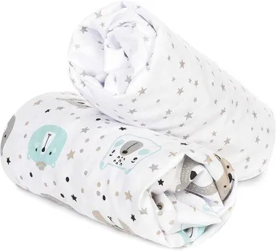 Produktbild von Flyideas Set aus 2 Flanell-Bettbezügen für Babybetten, 80x160 cm