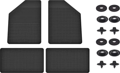 Produktbild von Gummimatten Mit Stoppern Für: Chrysler Town&Country Iv (2000-2008) Schwarz Set