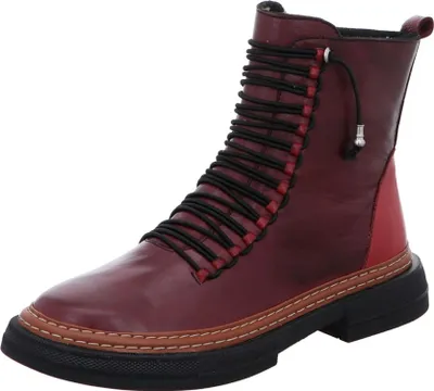 A single red boot is shown against a white background.