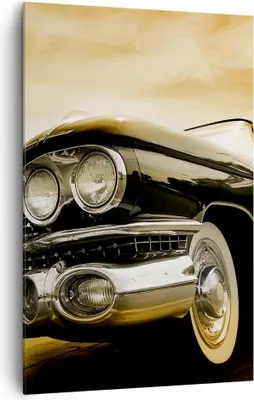 Produktbild von Bild auf Leinwand - Leinwandbild - Einteilig - Auto Chrom Rad - 80x120cm - Wand Bild - Wanddeko - Wandbilder - Leinwanddruck - Kunstdruck - Wanddekoration - Leinwand bilder - Wandbild - PA80x120-0160