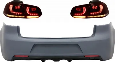 Obrázek produktu pro Nárazník pro VW Golf VI 08-13 R20 Podívejte se na zadní světla LED dynamické směrové světlo.