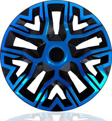 Produktbild von 4x Radkappen 16 Zoll NRM THE BEST Radzierblende Radblende in blau/schwarz