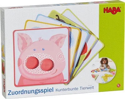 Produktbild von HABA Pädagogisch Farben Formen Zuordnungsspielzeuge Kunterbunte Tierwelt