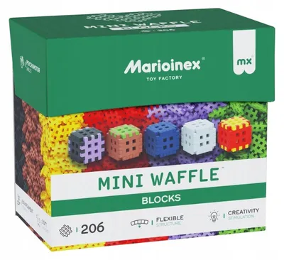 Zdjęcie produktu dla Marioinex Mini Waffle Blocks 206 el. Zestaw konstrukcyjny 3+