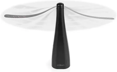 Productafbeelding van Vliegenbeschermer - Insectenventilator - Buiteneten - Milieuvriendelijk - 25 cm - Wit