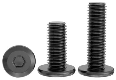 Produktbild von 30 Stück M6 x 8 mm schwarze Schrauben aus Edelstahl