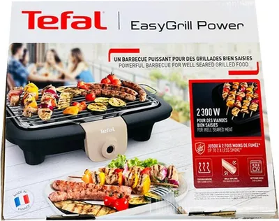 Produktbild von Tefal BG90C8, Schwarz, Graubraun, Thermoplast, Tisch, Feuerrost, 370 x 235 mm, 1 Zone(n)
