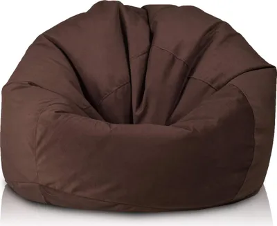Produktbild von Ecopuf Sakwa, Pouf Sesselsack Größe M, Sitzsack Sessel Innensessel, 90x50cm, Braun A84