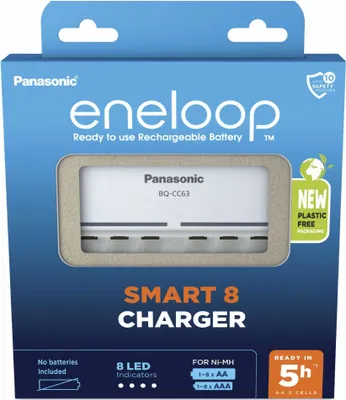 Produktbild von Panasonic Eneloop Smart 8 Charg. BQ-CC63 bez baterií