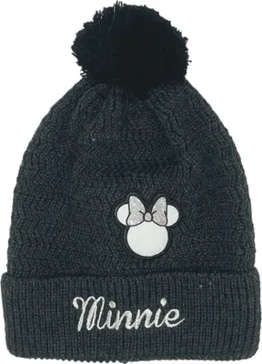 Produktbild von Minnie Mouse Mädchen Bommelmützel Winter-Mütze, Größe:54