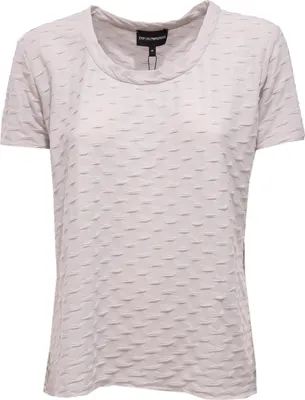 Produktbild von 5923K maglia donna EMPORIO ARMANI hellgrau Polyester-T-Shirt Frau