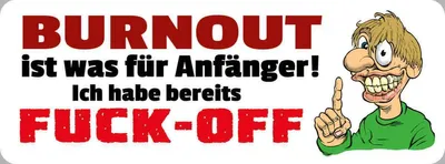 Produktbild von vianmo Holzschild 10x27 cm Burnout ist für Anfänger Dekoration