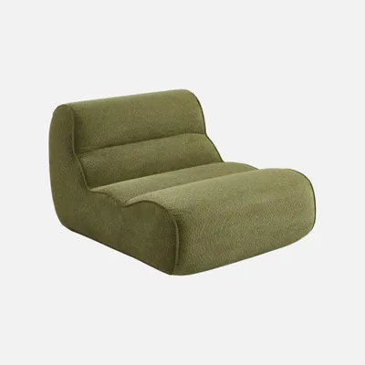 Produktbild von sweeek - Sessel mit Chenille-Bezug 1-Sitzer - Khaki