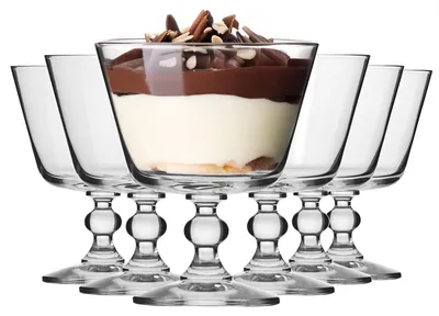 Dessertschalen Set 6er, 380 ml, Krista-Kollektion, Kristallglas