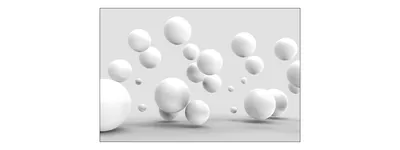 Produktbild von Muralo Fototapete 3D Effekt 135 (B) x 90 (H) cm Vlies Wand Tapete Kugeln Abstraktion 3D Optik Wohnzimmer Schlafzimmer moderne Wandbild