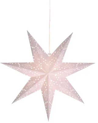 Produktbild von Best Season Papierstern "Romantic Star" ca.54 x 54 cm, incl. Kabel, Farbe weiß, 236-16