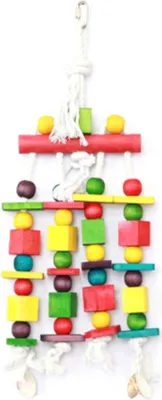 Produktbild von Happy Pet Speelgoed Block N Beads Papegaai