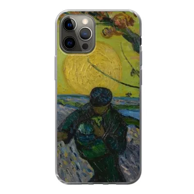 Produktbild von MuchoWow® Handyhülle Schutzhülle Hülle für iPhone 12 Pro Der Sämann - Vincent van Gogh Silikon Softcase Handy Hülle - Abdeckung
