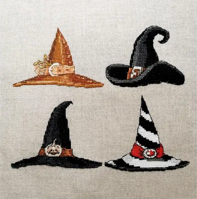 Image de Nimue point de croix papier à compter "4 Hats", 201G