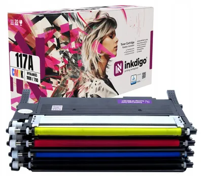 Produktbild von Inkdigo Tonerset W2070-2073A für HP Color Laser 150a, 150nw, MFP178nw, MFP178nwg – CMYK,