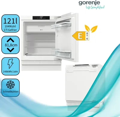 Produktbild von Gorenje - RBIU609EA1 - Unterbau-Kühlschrank mit Gefrierfach - Festtür-Technik