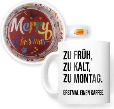 Produktbild von 22Feels Weihnachtsgeschenk Lustige Tasse Büro Humor Wichtelgeschenk Spruch Geschenk Arbeitskollege Kaffeetasse Witzig Männer Frauen Haferl Weihnachten