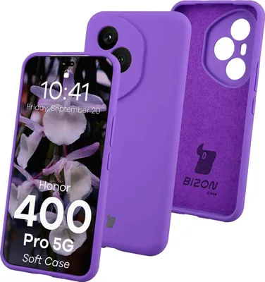 Produktbild von Silikon Handyhülle für Honor 400 Pro, Bizon Soft Case, Violett