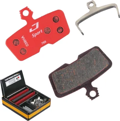 Produktbild von Jagwire Bremsbeläge Disc Sport Semi-Metallic Werkstattverpackung Rot - 25 Paa...