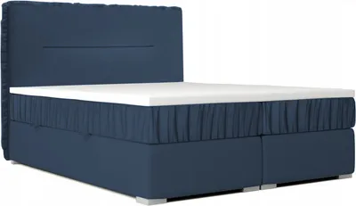 Produktbild von Boxspringbett FALBI für das Schlafzimmer, 180x200 (Dunkelblau - Kronos 09)