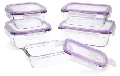 Produktbild von Omgoods – Set aus 5 luftdichten Glasbehältern, verschiedene Größen