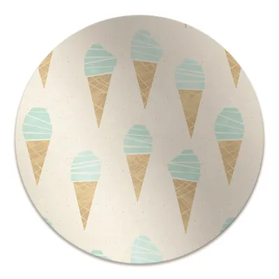 Produktbild von Rundmatte - Stuhlunterlage Bürostuhlunterlage - Rund Ø 100 cm - Bodenmatte - Fußmatte - Eismuster
