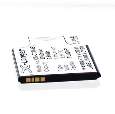 Produktbild von Akku für Alcatel TLI018B2 Li-Ion 3,8 Volt 2000 mAh schwarz.