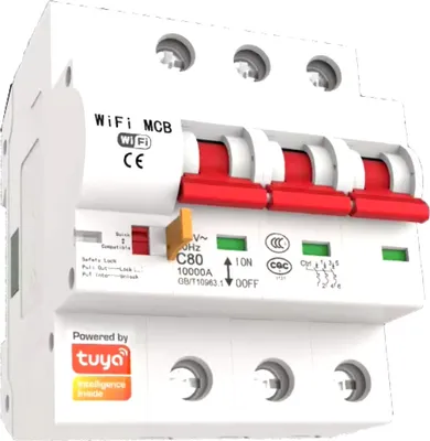 Produktbild von Wifi-Schutzschalter 40A - Tuya, 3-polig, mit Kurzschlussschutz