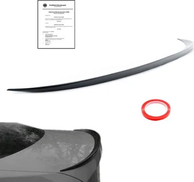 Produktbild von Heck Spoiler SLIM Kofferraumspoiler schwarz glänzend paßt für BMW 3er E90 Limousine