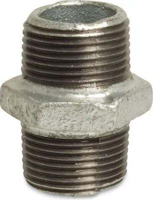Produktbild von Gewindefitting Temperguss Doppelnippel 2" AG x 2" AG