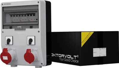 Produktbild von Stromverteiler TD-S/FI 1x32A 1x16A 2 x Nockenschalter Doktorvolt® 6053