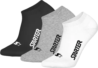 Produktbild von Starter 3pk Sneaker Socks (47) 43/46 Grey/White/Black