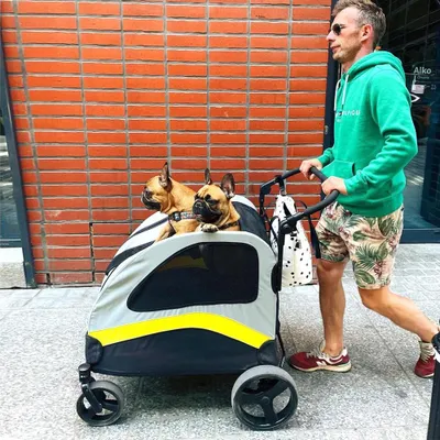 Immagine prodotto di Carrozzina per cani - Passeggino per cani - Trasportino per cani - Trasportino per animali domestici - Passeggino per cani - Modello L