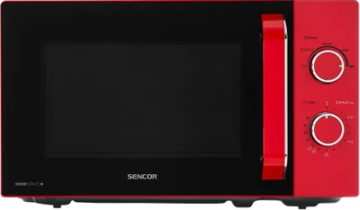 Immagine prodotto di SENCOR SMW 1920RD Forno a microonde, volume 20 l, 700 W, 5 livelli di potenza, funzione di scongelamento rapido, timer da 35 minuti, segnale acustico, piatto rotante da 25,5 cm