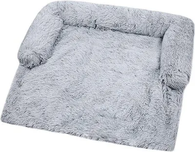 Produktbild von Famanu Hunde- und Haustierbett - Warm und weich - Größe L - Hellgrau