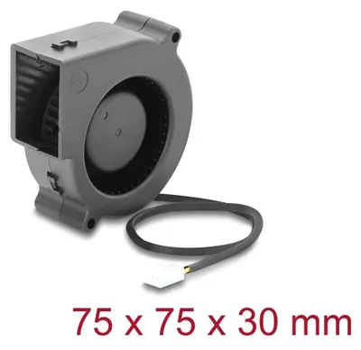 Immagine prodotto di Ventola radiale / ventilatore Delock 12 V CC 75 x 75 x 30 mm
