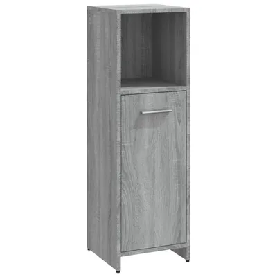 Produktbild von Badschrank Grau Sonoma 30x30x95 cm Holzwerkstoff