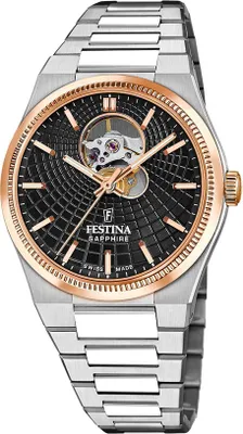 Produktbild von Festina Herrenuhr Swiss Made Armbanduhr Edelstahl silber UF20061/4