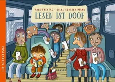 Zdjęcie produktu dla Lesen ist doof Postkarten-Set