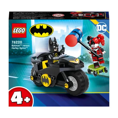 Zdjęcie produktu dla LEGO 76220 DC Batman vs. Harley Quinn, zestaw z figurkami superbohaterów, deskorolką i motocyklem dla chłopców i dziewczynek w wieku 4+