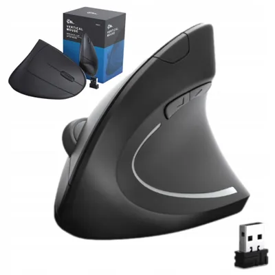 Produktbild von CSL Ergonomische Vertikale Maus Kabellos Optisch 5 Tasten