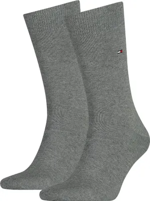 Produktbild von 2er Pack TOMMY HILFIGER Classic Socken Herren 758 - middle grey melange 39-42